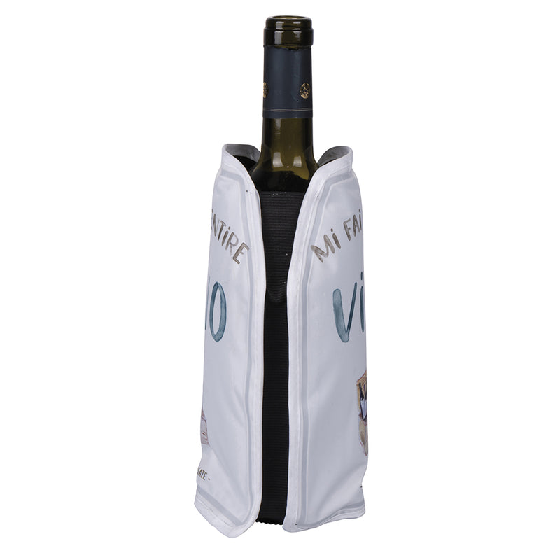 Glacette Vino 22,5x15,5 cm in Plastica Impermeabile Villa D’este Home Tivoli Le Travisate Bianco-2