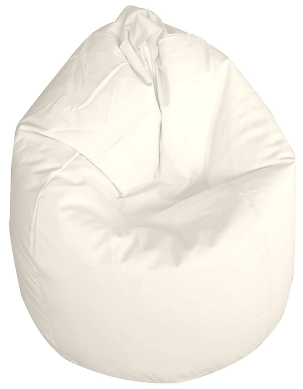 Poltrona Sacco Pouf in poliestere 70x110 cm Ariel Bianco sconto