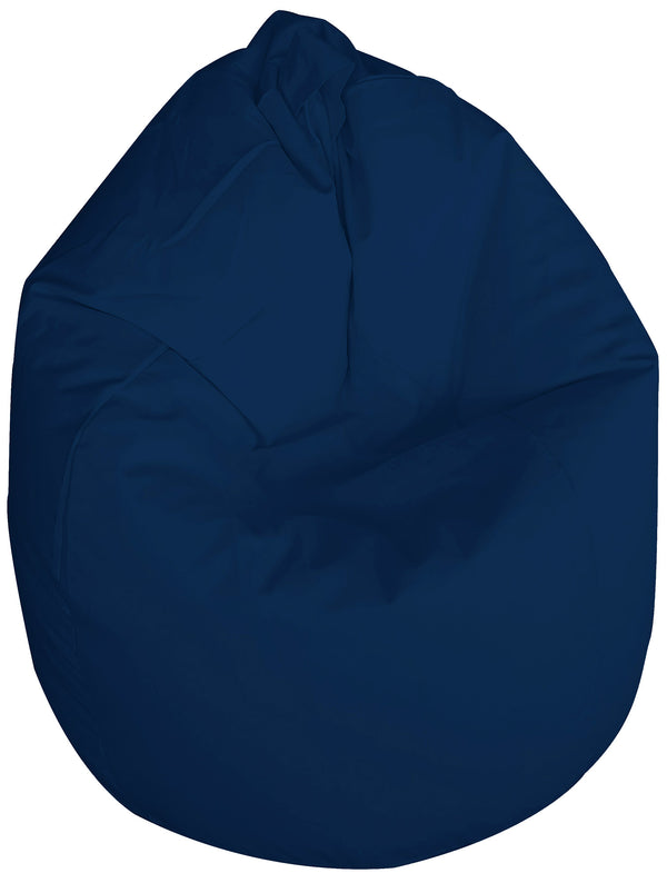 sconto Poltrona Sacco Pouf in poliestere 70x110 cm Ariel Blu