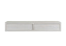 Mensola da Parete con 2 Cassetti 88,2x13,4x23,7 cm in Fibra di Legno Domino Maxi Rovere Sbiancato-3