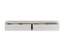 Mensola da Parete con 2 Cassetti 88,2x13,4x23,7 cm in Fibra di Legno Domino Maxi Rovere Sbiancato-5