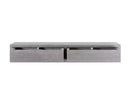 Mensola da Parete con 2 Cassetti 88,2x13,4x23,7 cm in Fibra di Legno Domino Maxi Rovere Grigio New-5