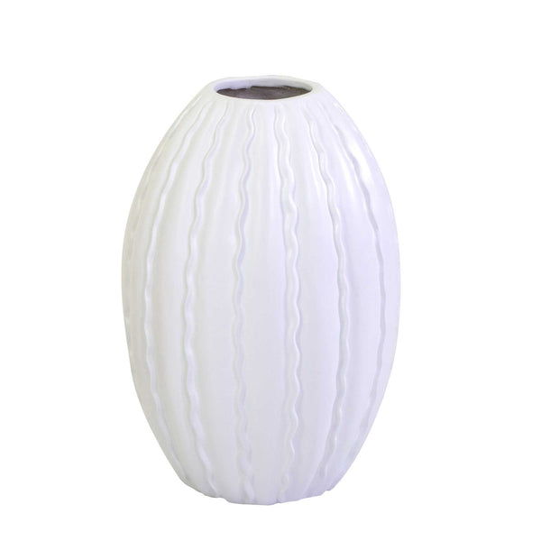 Vaso resina bianco opaco cm Ø42xh61 sconto