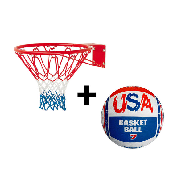 Canestro da Basket Ø 46 cm con Palla USA Multicolore prezzo