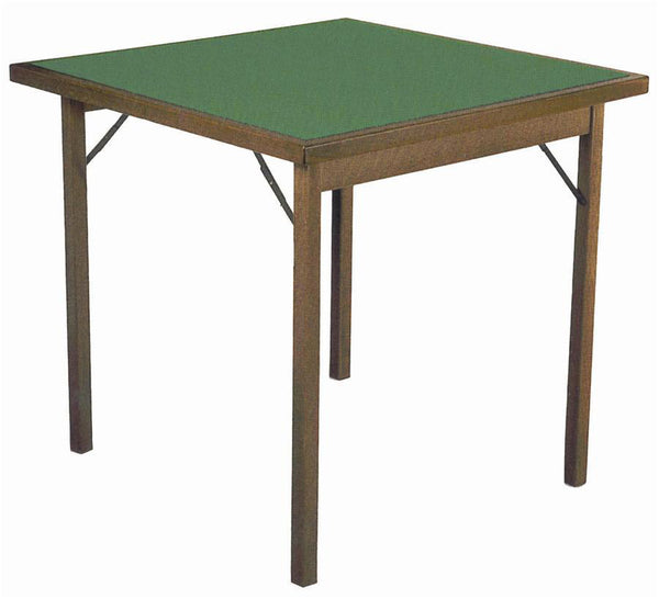 sconto Tavolo da Gioco Quadrato Pieghevole 80x80 cm in Legno Panno Verde Del Fabbro Classic