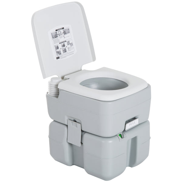 sconto Toilette Wc Chimico Portatile 20L per Disabili e Anziani Camper Campeggio 41.5x36.5x42 cm