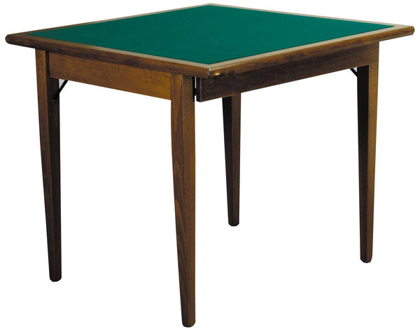 online Tavolo da Gioco Quadrato Pieghevole 90x90 cm in Legno Panno Verde Del Fabbro Poker