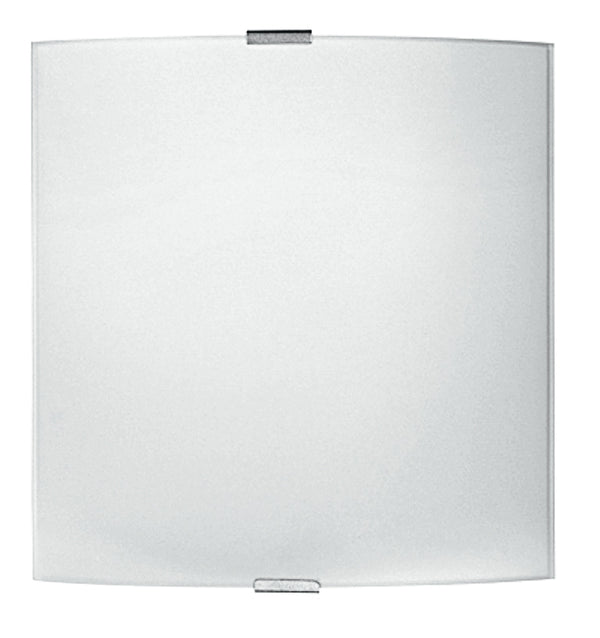 acquista Applique Quadrata Semplice Vetro Bianco Lampada Moderna Interno E27