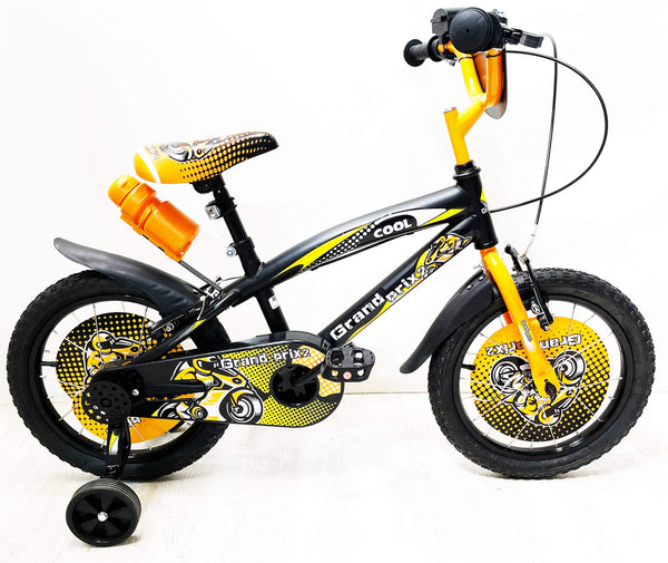 Bicicletta per Bambino 14" 2 Freni con Borraccia e Scudetto Frontale Nera acquista