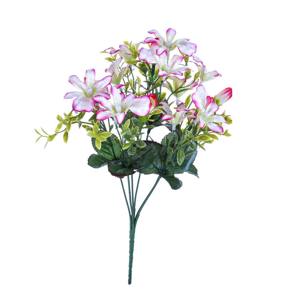 Set 8 Bouquet Artificiali Mini di Orchidee Altezza 30 cm Verde sconto