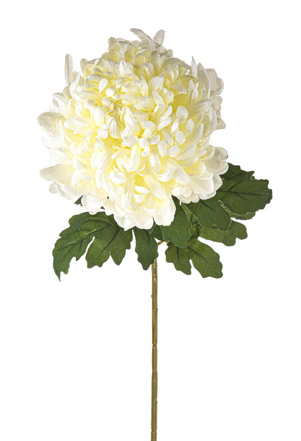 sconto Set 4 Crisantemo Turner Artificiali Large Altezza 79 cm Bianco