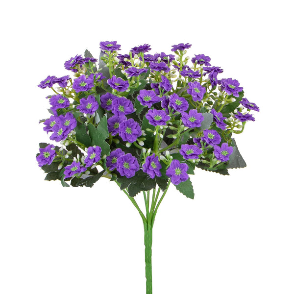 sconto Set 5 Bouquet Artificiale di Mini Calanchoe Altezza 30 cm Viola
