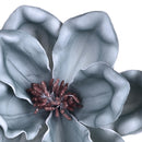 2 Fiori Artificiali di Magnolia Altezza 63 cm Blu-3