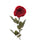 Set 6 Rose Artificiali Calista Altezza 72 cm Rosso
