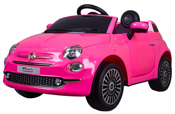 acquista Macchina Elettrica per Bambini 12V con Licenza Fiat 500 Rosa