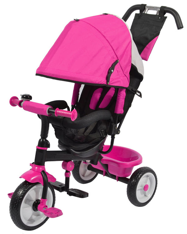 acquista Passeggino Triciclo per Bambini Kids Joy Sprint Fucsia