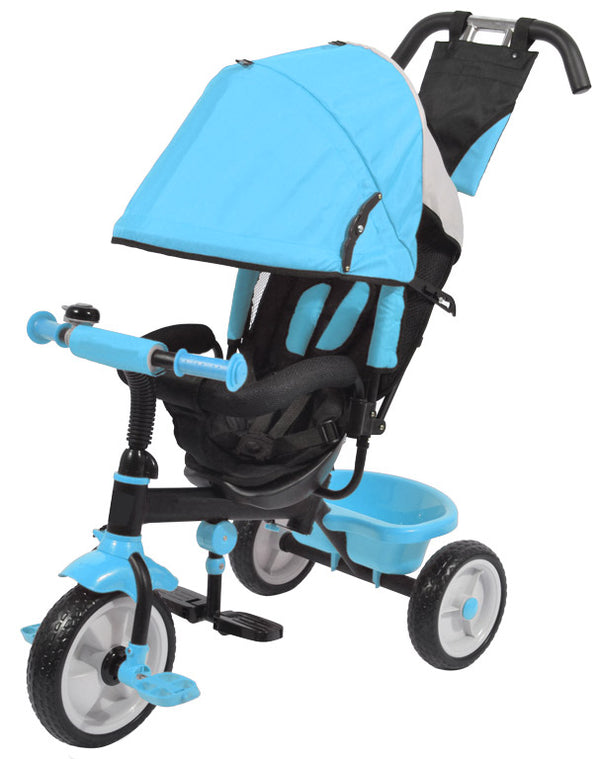 Passeggino Triciclo per Bambini Kids Joy Sprint Azzurro sconto