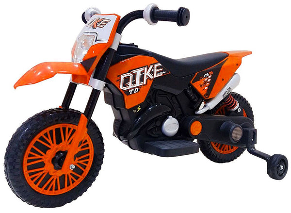 online Moto Elettrica per Bambini 6V Motocross Arancione