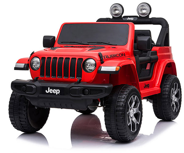 sconto Macchina Elettrica per Bambini 12V con Licenza Jeep Rubicon Rossa