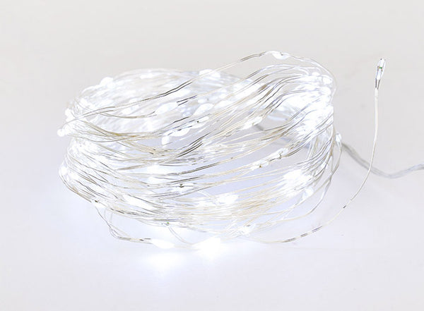 Luci di Natale 100 MICROLED 10m Luce Bianco Freddo da Interno online