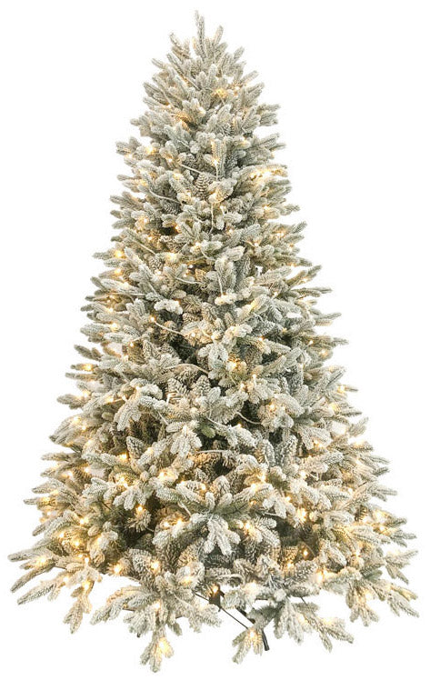 Albero di Natale Artificiale Innevato 240 cm 74 Rami con 680 LED Pino della Maiella Verde online