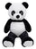 Panda Peluche H80 cm per Bambini Bianco e Nero