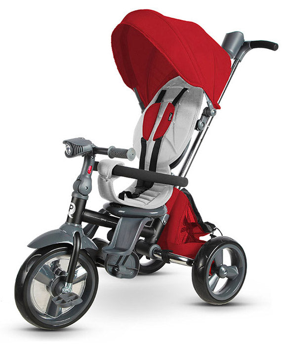 acquista Triciclo Passeggino per Bambini 98x49x105 cm con Seggiolino Reversibile Ciao Rosso