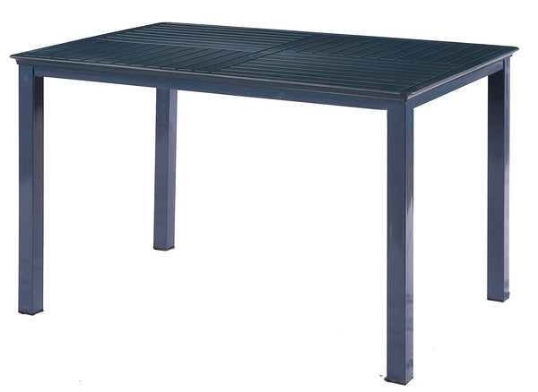 Tavolo da Giardino 120x80x75 cm in Metallo e ABS Kev Nero prezzo