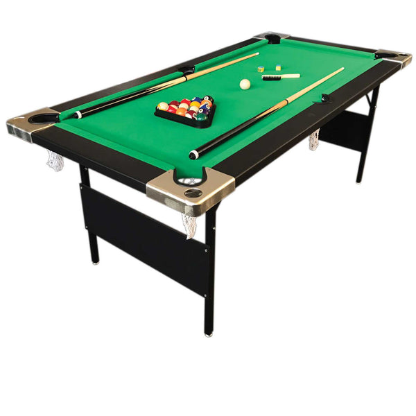 Tavolo da Biliardo Pieghevole Panno Verde 158x66 cm Lanzoni 6 Piedi Aladin prezzo