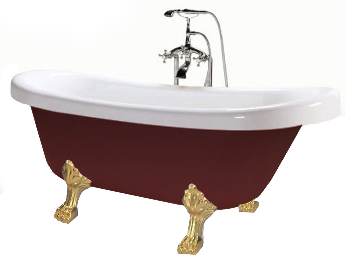 Vasca da bagno Retro' freestanding con piedini Metal - Bagni d'Autore Vasca da bagno Retro' freestanding con piedini Metal - Bagni d'Autore