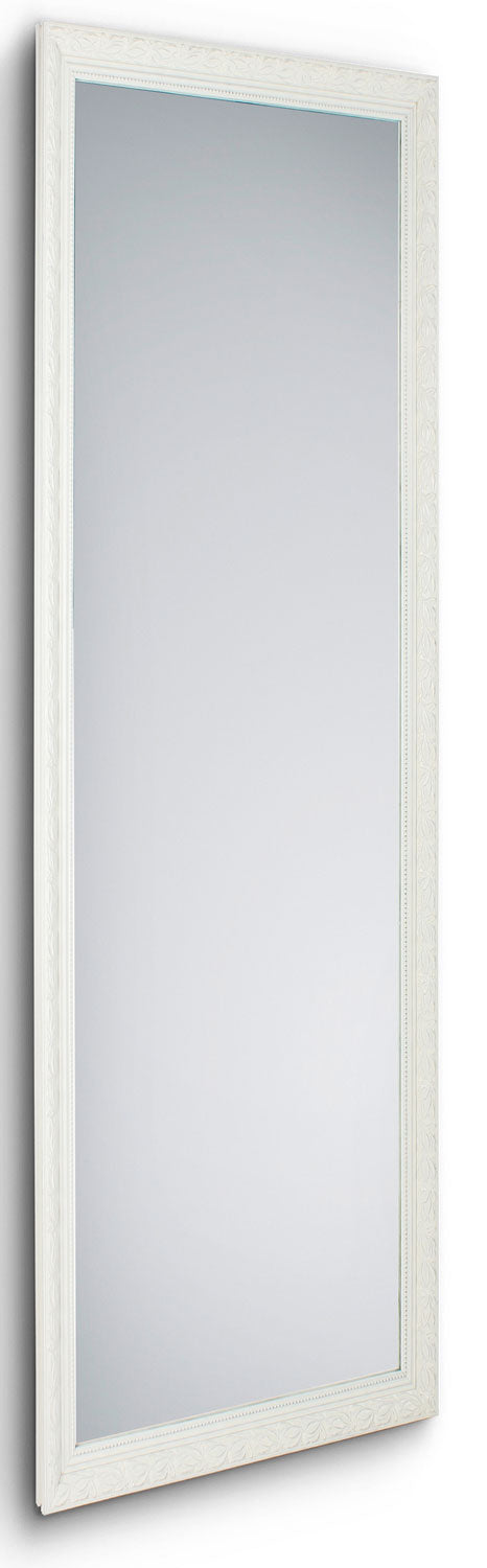 Specchio da Parete 50x150x3 cm in Legno Tanja Bianco sconto