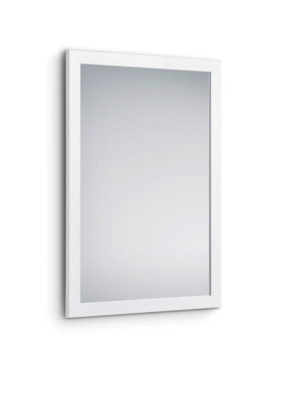 Specchio da Parete 48x68x1,6 cm in Legno Kim Bianco online
