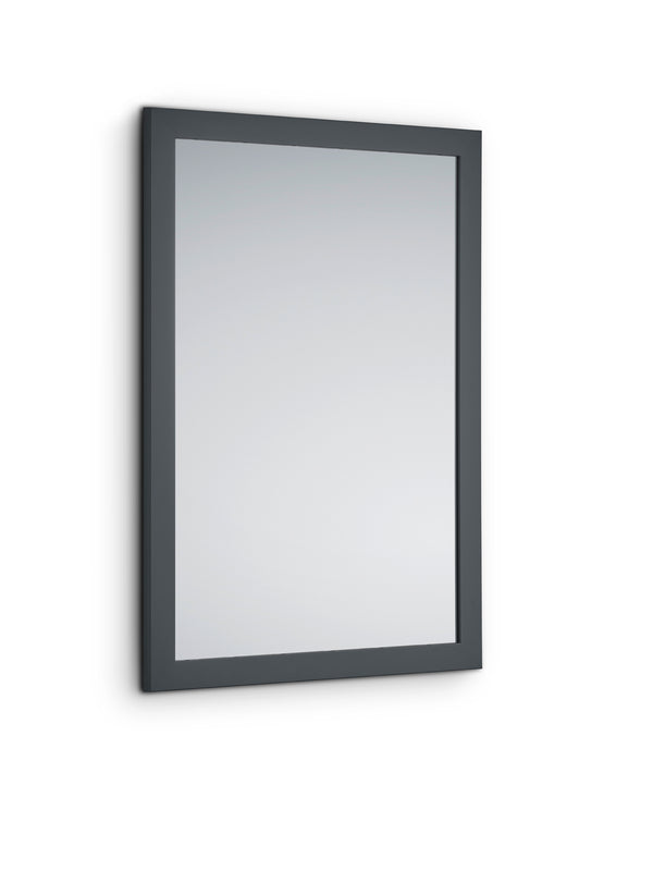 sconto Specchio da Parete 48x68x1,6 cm in Legno Kim Antracite