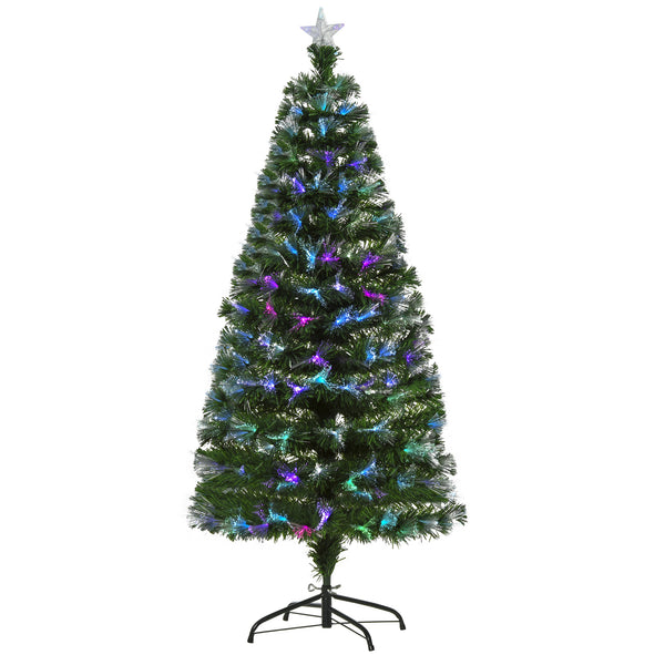 acquista Albero di Natale Artificiale 150 cm in Fibra Ottica Foltissimo con 180 LED
