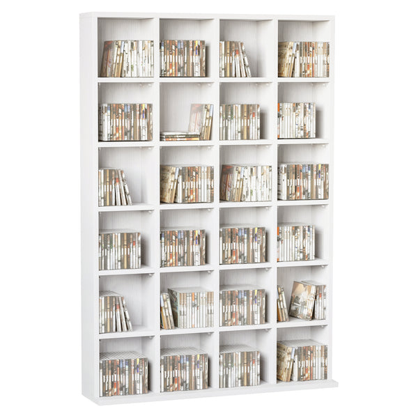 Libreria in Legno 24 Scomparti Bianco 130.5x89x20 cm online