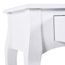 Tavolo Consolle per Ingresso Bianco Opaco 100x33x76 cm -9