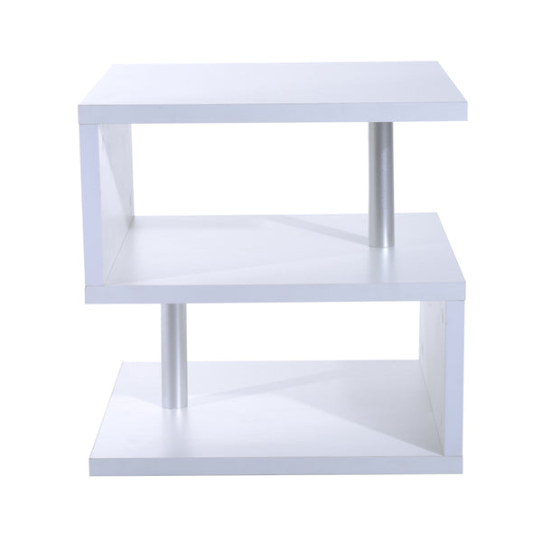 Tavolino Basso da Salotto in Legno Bianco 50x50x50 cm online