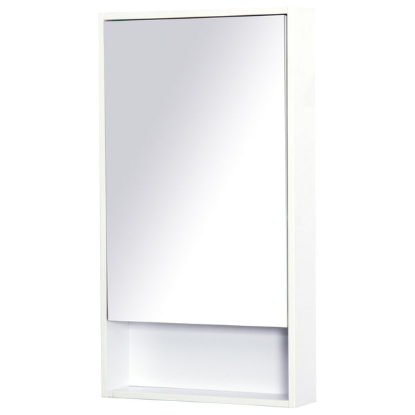 sconto Specchio Armadietto da Bagno Pensile Bianco 50x90x12 cm