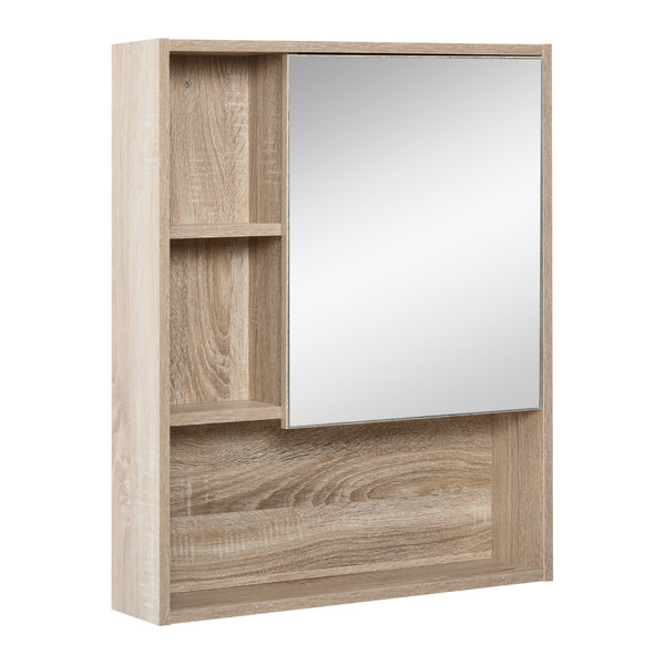 Specchio Armadietto da Bagno 60x15x76 cm Pensile con Scaffali  Rovere online