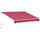 Tenda da Sole Avvolgibile a Parete 4x2.5m in Poliestere Rosso Scuro