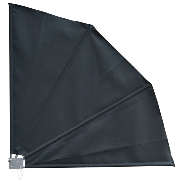 Tenda Parasole Frangivista Richiudibile 140x10x140 cm in Alluminio e Poliestere Grigio online