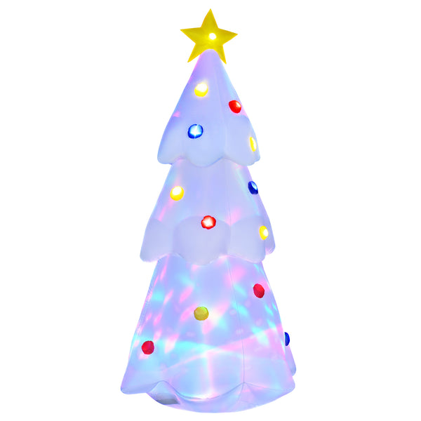 acquista Albero di Natale Gonfiabile H245 cm con Luci LED Bianco