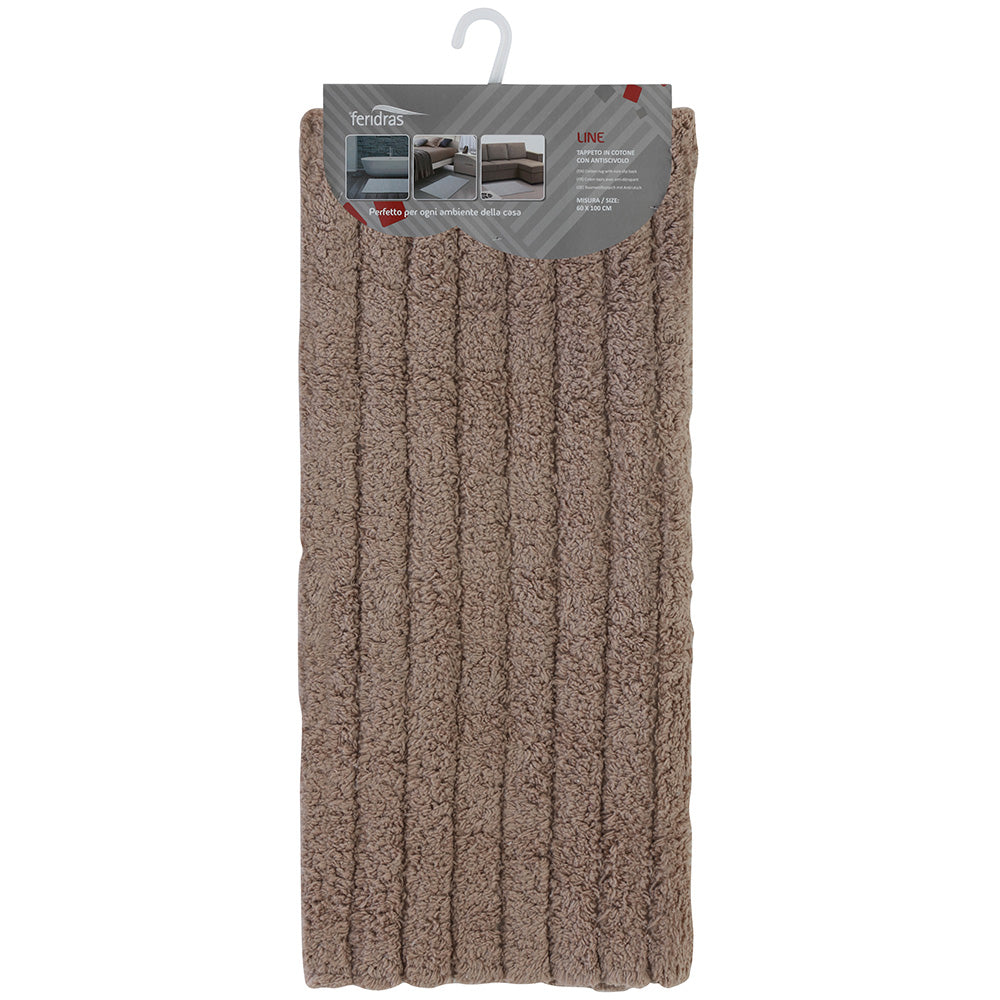 Croydex Tappeto Da Bagno Tribal Stone 80x50 Cm – 100% Cotone Morbido Con Retro Antiscivolo, Lavabile In Lavatrice, Motivo Moderno