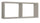 Mensola Rettangolare 2 Scomparti da Parete 70x30x15,5 cm in Fibra di Legno Morgana Marrone Talpa