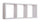 Mensola Rettangolare 3 Scomparti da Parete 70x30x15.5 cm in Fibra di Legno Tristano Rovere Imperiale