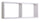 Mensola Rettangolare 2 Scomparti da Parete 70x30x23,7 cm in Fibra di Legno Morgana Maxi Rovere Sbiancato