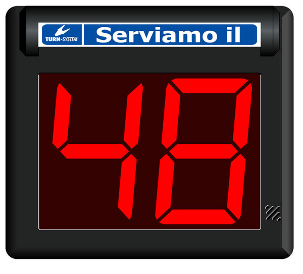 acquista Display Eliminacode a LED 2 Cifre Visel MiniPoint TD2 Nero