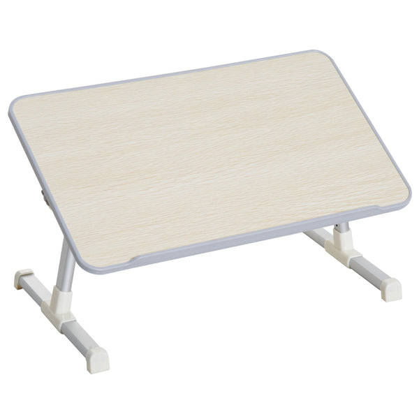 Tavolino da Letto Regolabile in Legno e Acciaio 54x30x22.5-32 cm sconto
