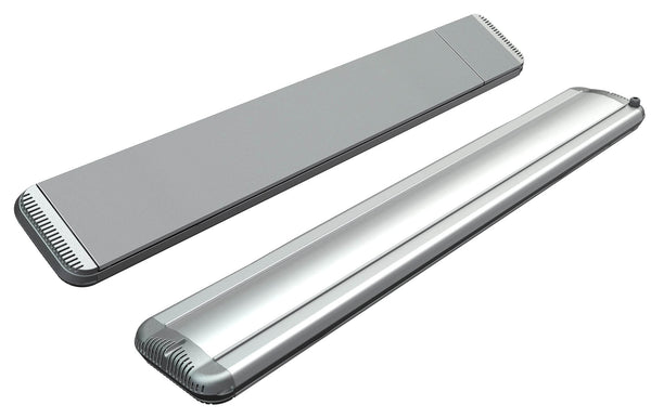 prezzo Stufa Elettrica ad Infrarossi 126x20,1x5,8 cm da Soffitto 1500W in Alluminio Dimmerabile Moel Hot-Top Silver