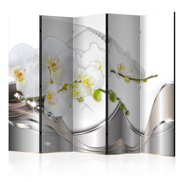 acquista Paravento 5 Pannelli - Pearl Dance Of Orchids II 225x172cm Erroi